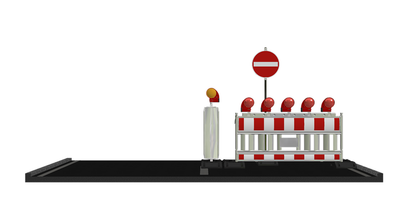 Turn Traffic Panel Type NOX - RA2/B hatched - Both sides left