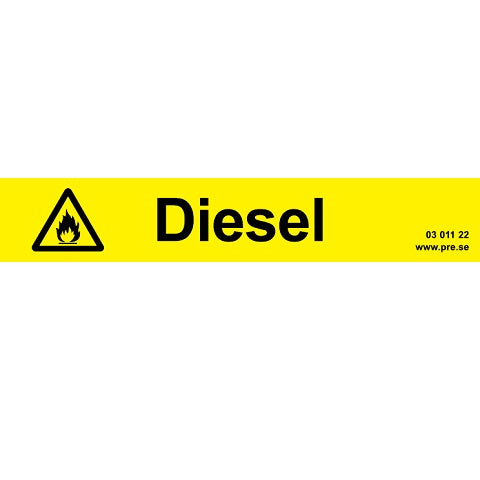 Varningsskylt. Diesel