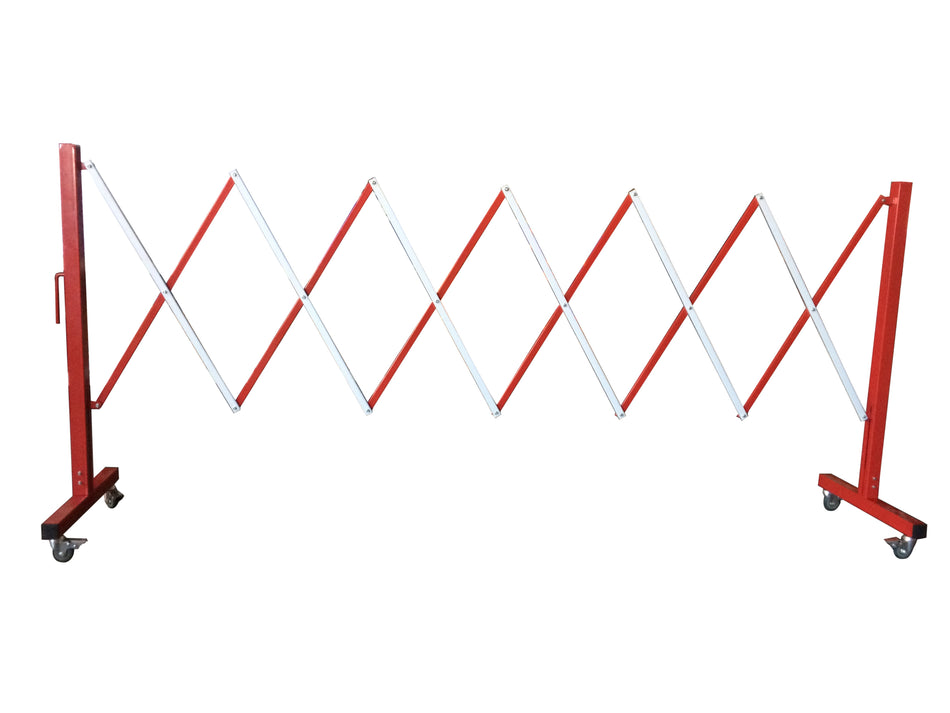 FlexiBarrier -Dragspelsgrind- med hjul (3.6m)