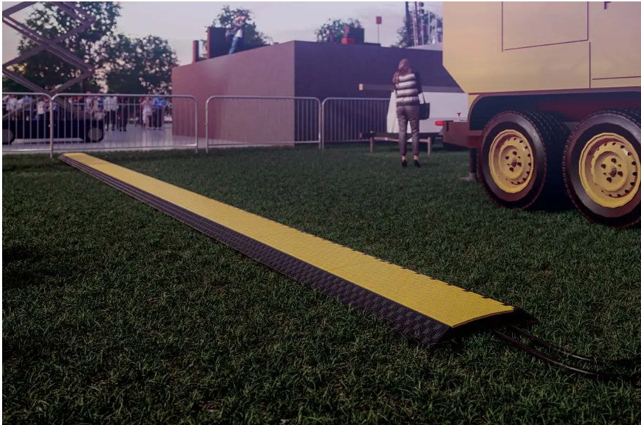 Kabelskyddsramp med Lock