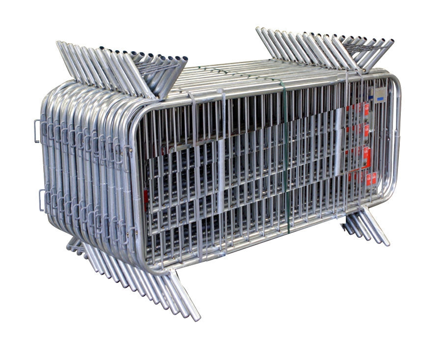 Flexibarrier Kravallstaket -Basic- Fast Fot, Komplett Paket (57,5 m) utan Reflexer