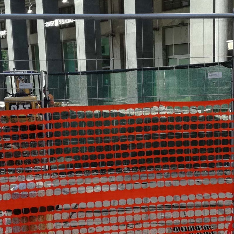 Orange Plast Skyddsnätstängsel - EKONOMI- (50m rulle)