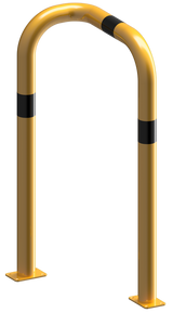 Påkörningsskyddsbåge - Solid - 90° Ensidig, Djup Version