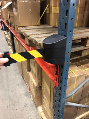 FlexiBarrier Väggmonterad Avspärrning -Magnetisk- (4.5 eller 10.0m band)