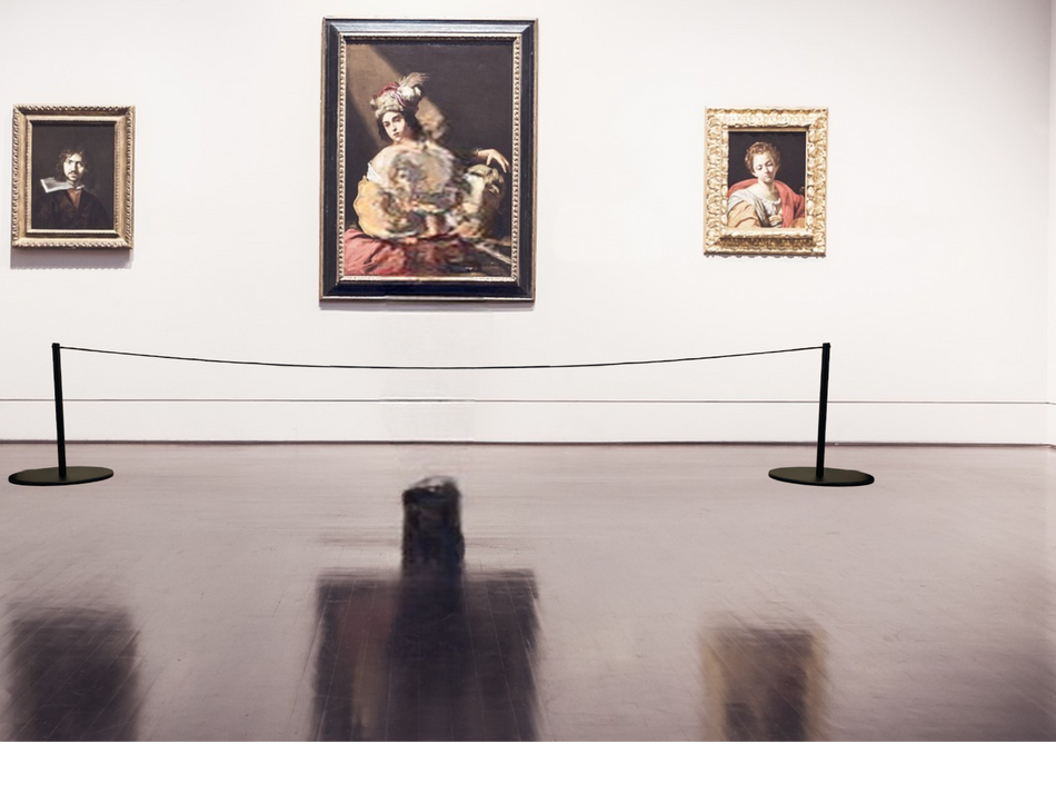 FlexiBarrier Avspärrningsstolpe -Museum-