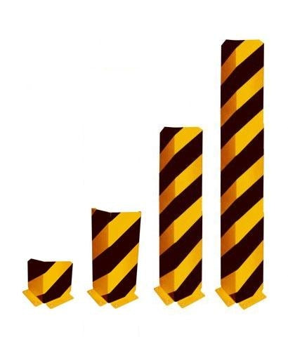 Påkörningsskydd för pallställ -Krockskydd- Vinkel (L-form, 200mm-1200m höjd)