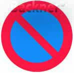 Förbudsskylt, Parkering förbjuden, Ø 600 mm