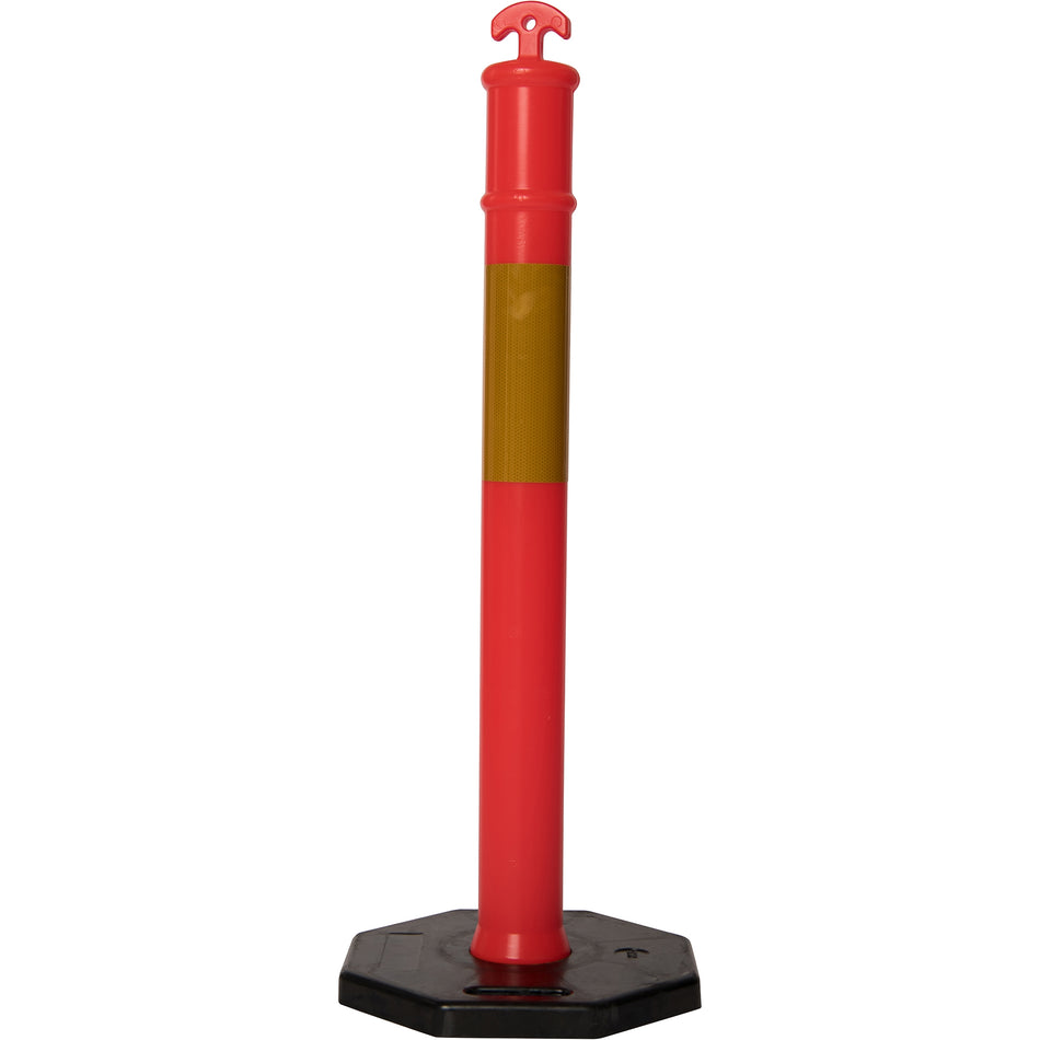 (Förpackning med 10) - Flexibarrier T-Top Pollare Med Bas