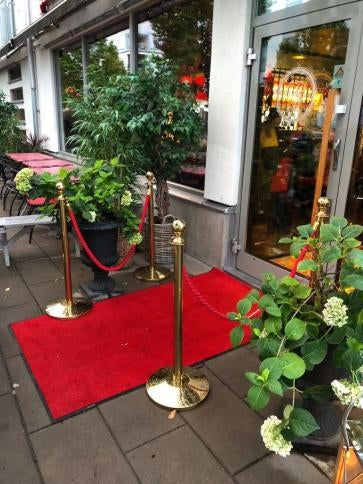 Flexibarrier Entrépaket VIP - Stolpar, Rep & Matta