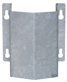 Rörskydd -Little Mountain- tillverkat av stål, för väggmontering, galvaniserat eller gul/svart
