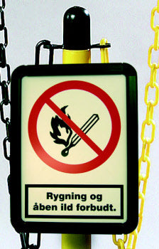 Skylthållare till Plaststolpar