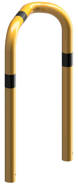 Påkörningsskyddsbåge - Solid - 90° Ensidig, Djup Version