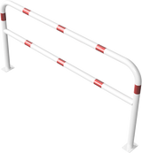 Sektionsräcke - Ø 60mm - med tvärbom
