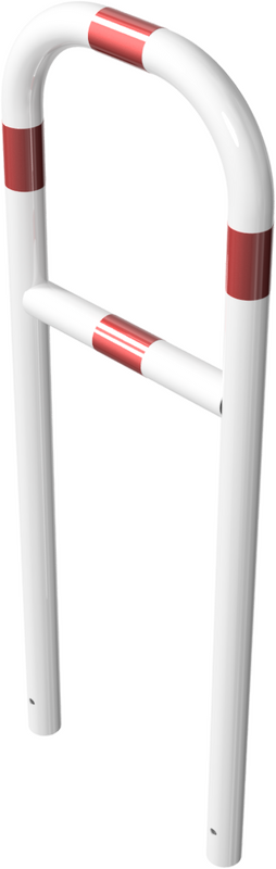 Sektionsräcke - Ø 60mm - med tvärbom