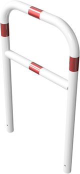 Sektionsräcke - Ø 60mm - med tvärbom