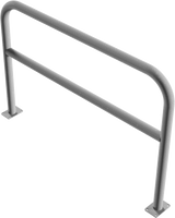 Sektionsräcke - Ø 60mm - med tvärbom