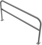 Sektionsräcke - Ø 60mm - med tvärbom