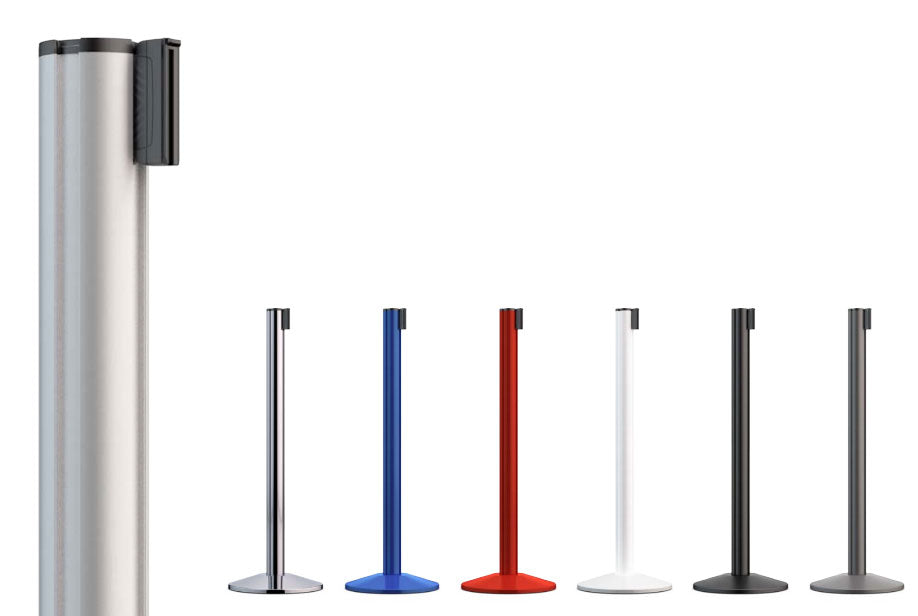 Beltrac Stolpe med utdragbart band -Premium Xtra- (3,7m band)