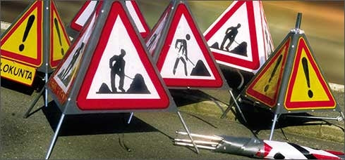 Tältskylt -Custom- Designa ditt egna varningstält