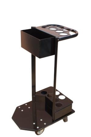 Avspärrningsstolpar med kedja inklusive transportvagn (Röd/Vit - 25m)