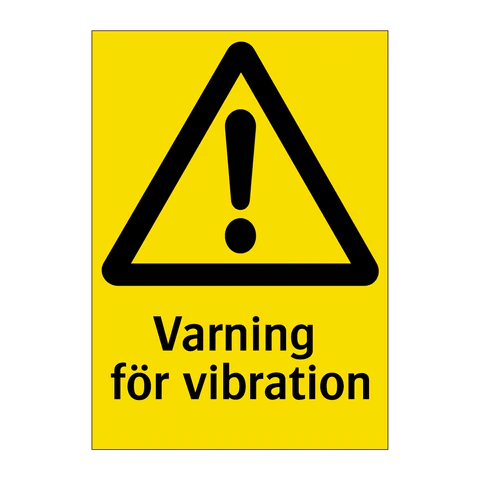 Varningsskylt - Fallrisk