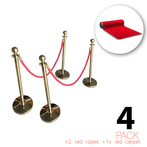 Flexibarrier Entrépaket VIP - Stolpar, Rep & Matta